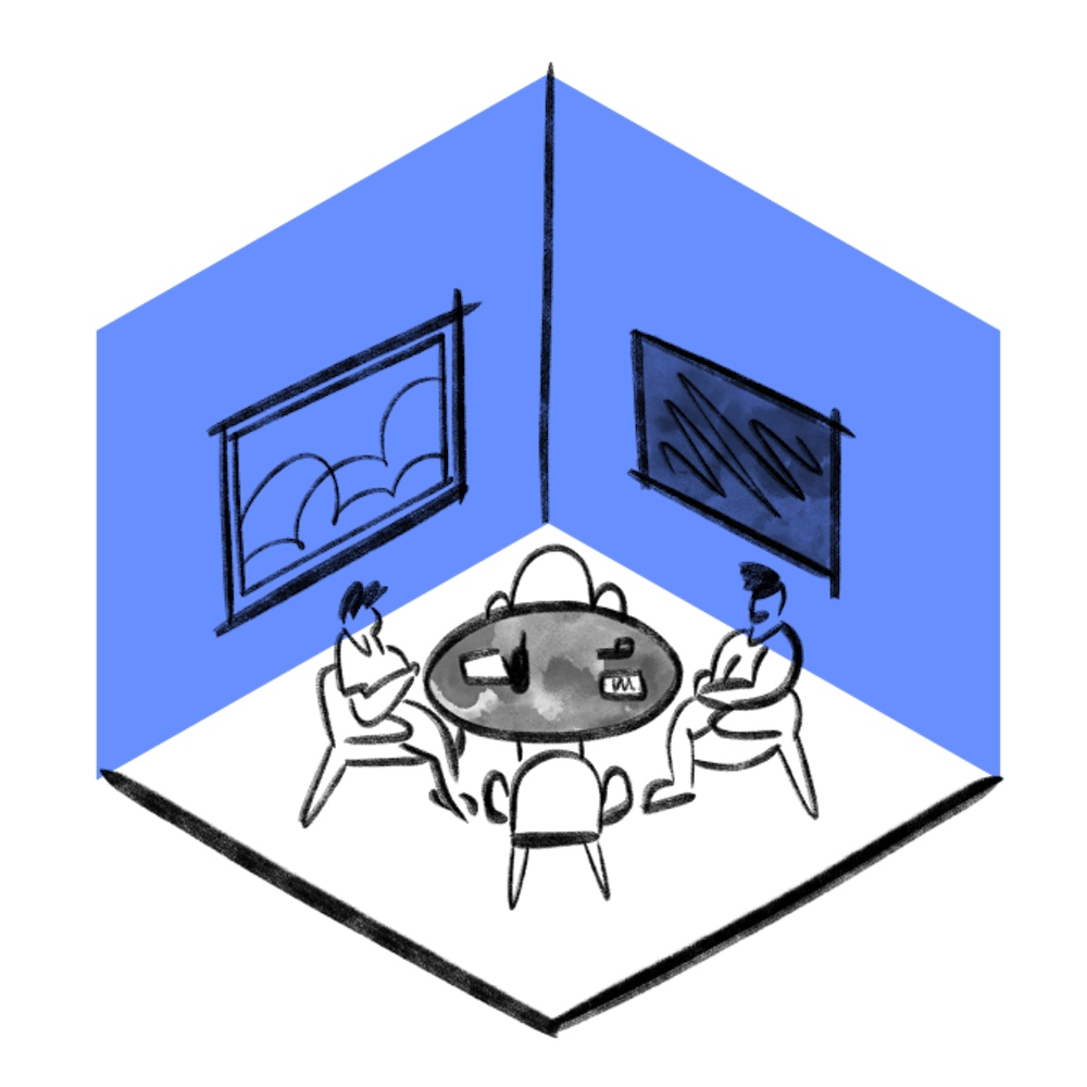 Meeting room 3D render